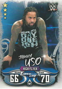 WWE Topps Slam Attax Live 2018 Trading Card Jimmy Uso No.167