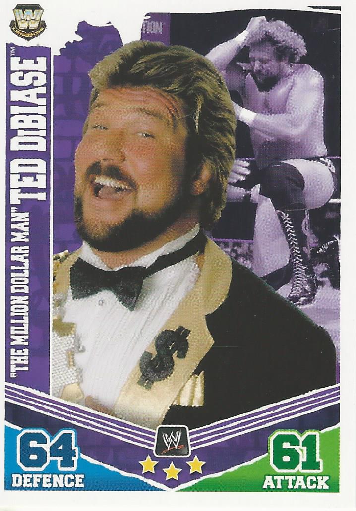 WWE Topps Slam Attax Mayhem 2010 Trading Card Million Dollar Man Ted Dibiase No.167