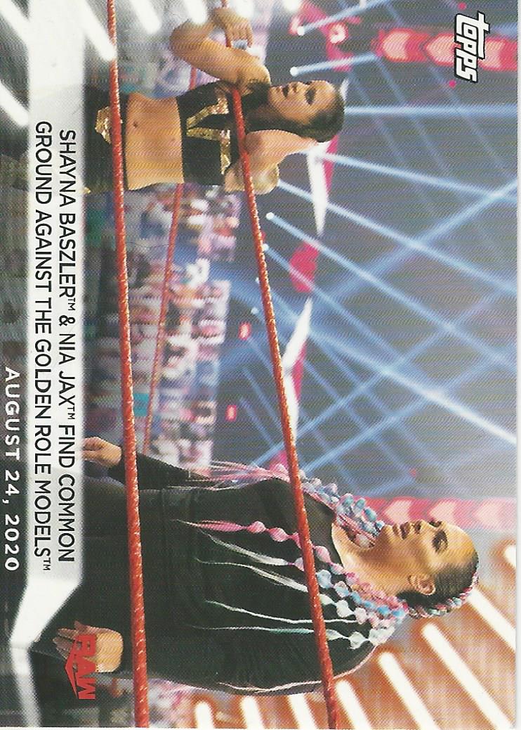 WWE Topps Women Division 2021 Trading Card Shayna Baszler and Nia Jax No.67