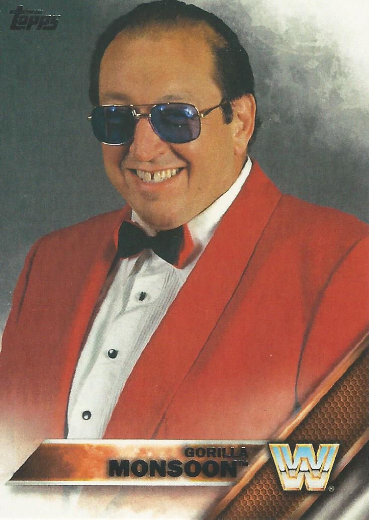 WWE Topps Then Now Forever 2016 Trading Cards Gorilla Monsoon No.167