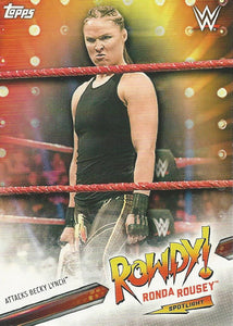 WWE Topps Smackdown 2019 Trading Cards Ronda Rousey 39 of 40