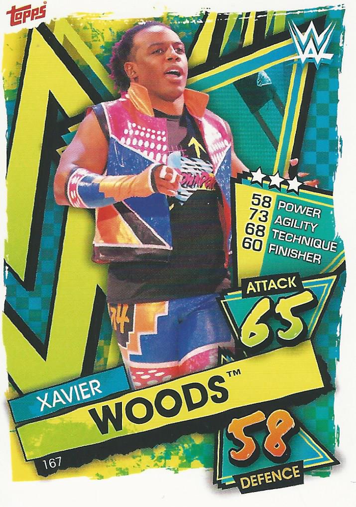 WWE Topps Slam Attax 2021 Trading Card Xavier Woods No.167