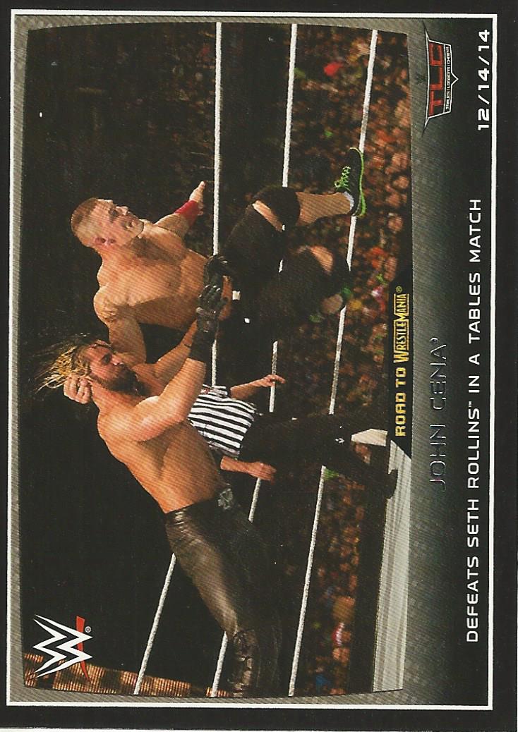 WWE Topps Road to Wrestlemania 2015 Trading Cards John Cena No.67