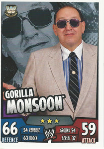 WWE Topps Slam Attax Rumble 2011 Trading Card Gorilla Monsoon No.168