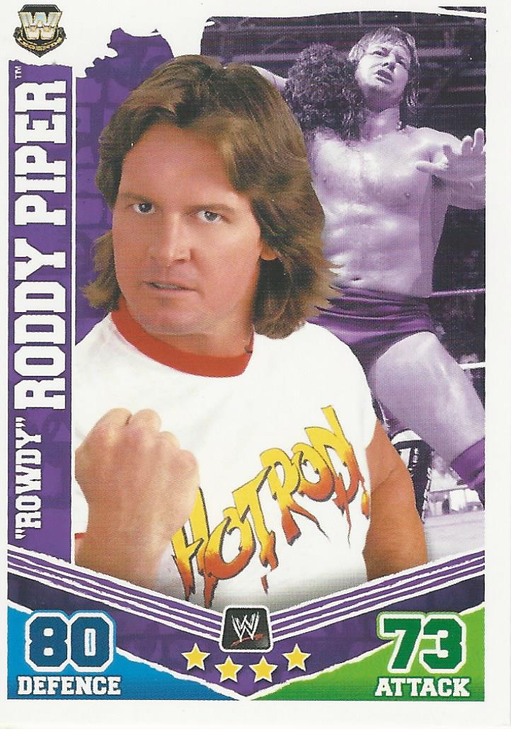 WWE Topps Slam Attax Mayhem 2010 Trading Card Roddy Piper No.168