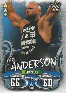 WWE Topps Slam Attax Live 2018 Trading Card Karl Anderson No.168