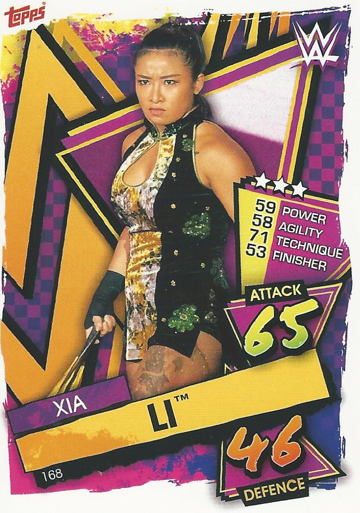 WWE Topps Slam Attax 2021 Trading Card Xia Li No.168