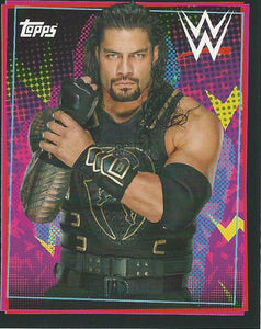 WWE Topps Road to Wrestlemania Stickers 2021 Roman Reigns No.168