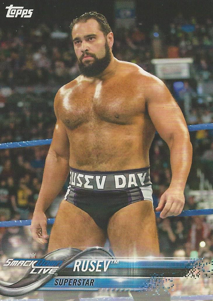 WWE Topps Then Now Forever 2018 Trading Cards Rusev No.168