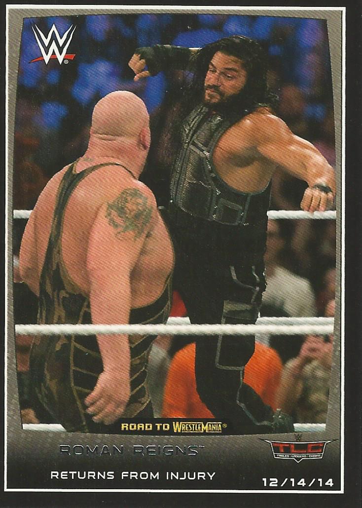 WWE Topps Road to Wrestlemania 2015 Trading Cards Roman Reigns No.68