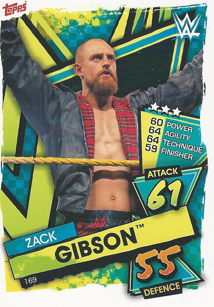 WWE Topps Slam Attax 2021 Trading Card Zack Gibson No.169