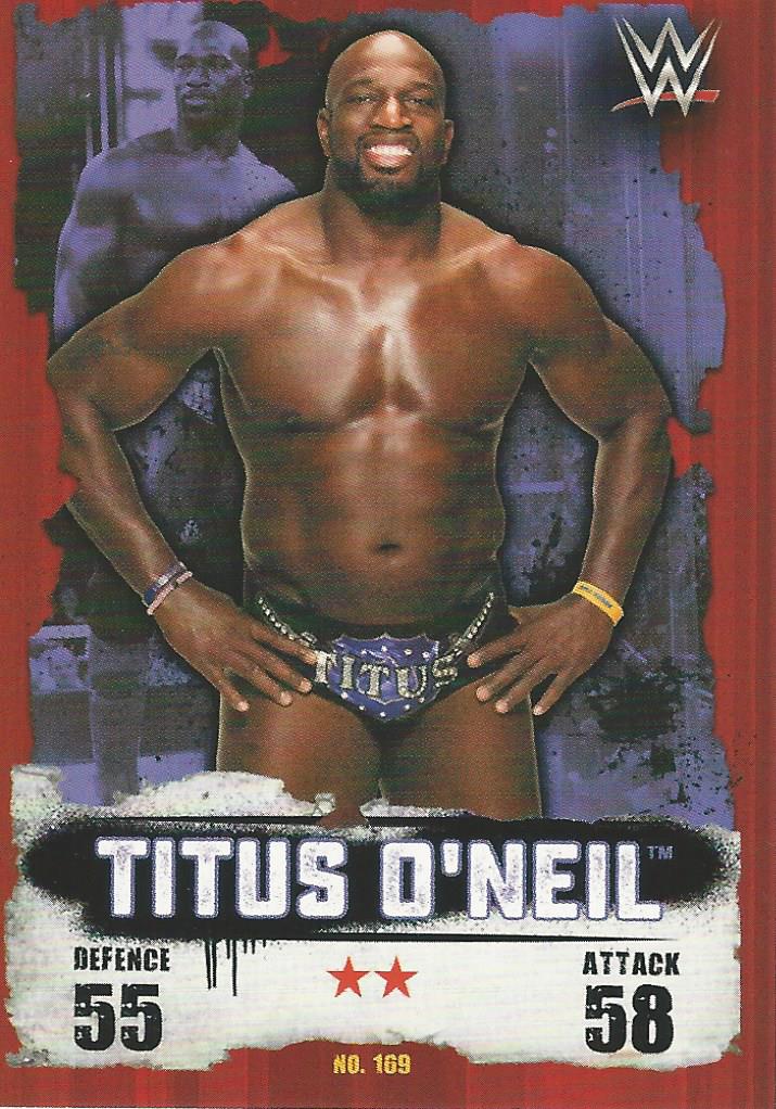 WWE Topps Slam Attax Takeover 2016 Trading Card Titus O'Neil No.169