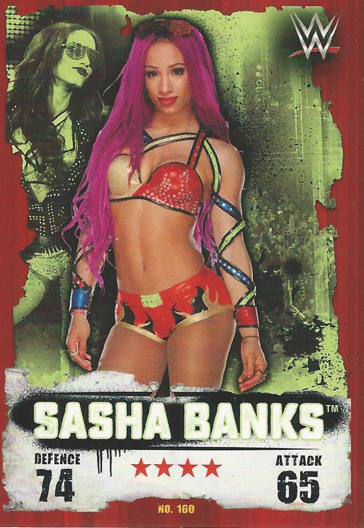 WWE Topps Slam Attax Takeover 2016 Trading Cards Sasha Banks No.160