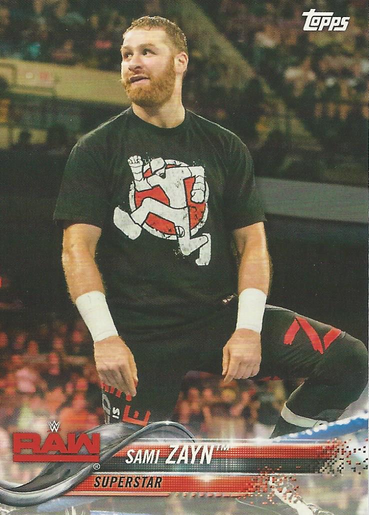 WWE Topps Then Now Forever 2018 Trading Cards Sami Zayn No.169