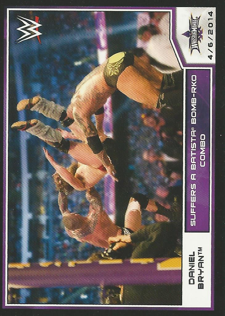 WWE Topps Road to Wrestlemania 2014 Trading Card Batista and Randy Orton No.109