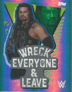 WWE Topps Road to Wrestlemania Stickers 2021 Roman Reigns No.169