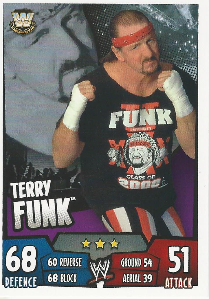 WWE Topps Slam Attax Rumble 2011 Trading Card Terry Funk No.169