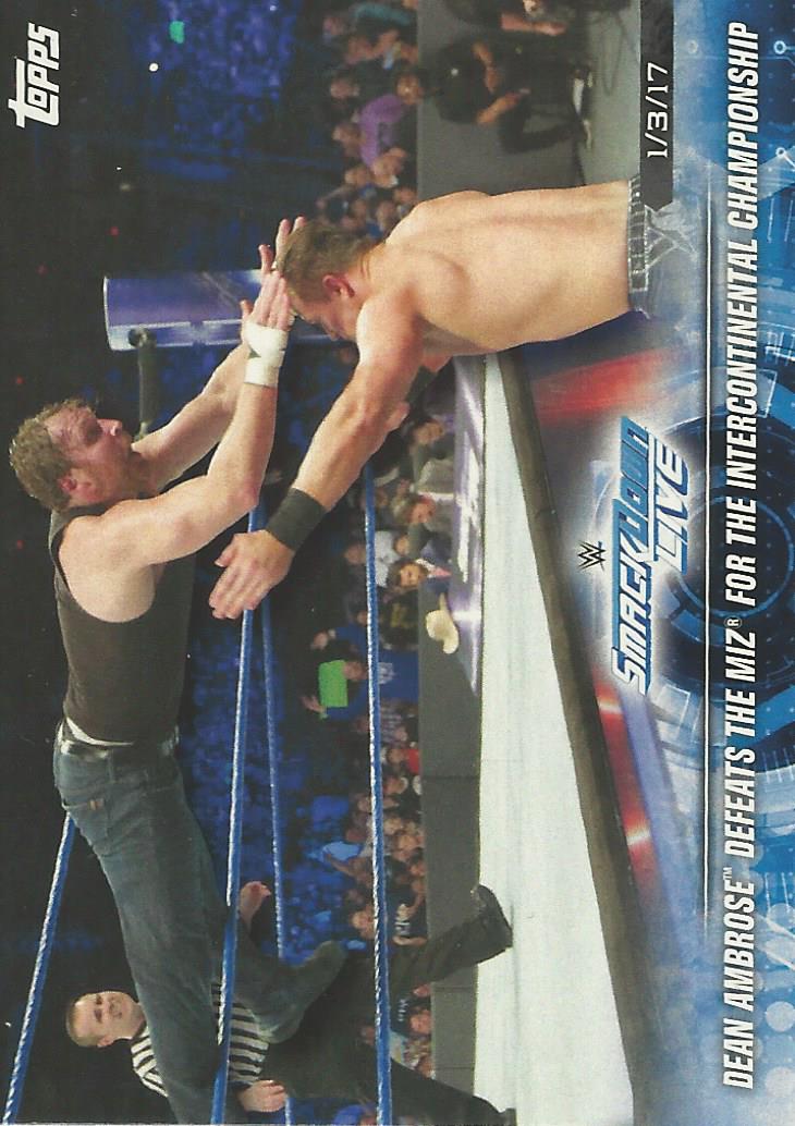 WWE Topps Road to Wrestlemania 2018 Trading Cards Dean Ambrose No.69