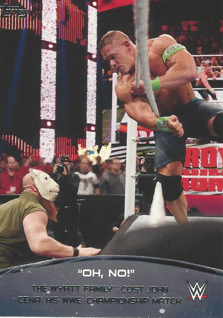 WWE Topps 2015 Trading Card John Cena 9 of 10