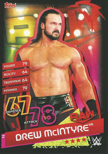 WWE Topps Slam Attax Reloaded 2020 Trading Card Drew McIntyre No.16