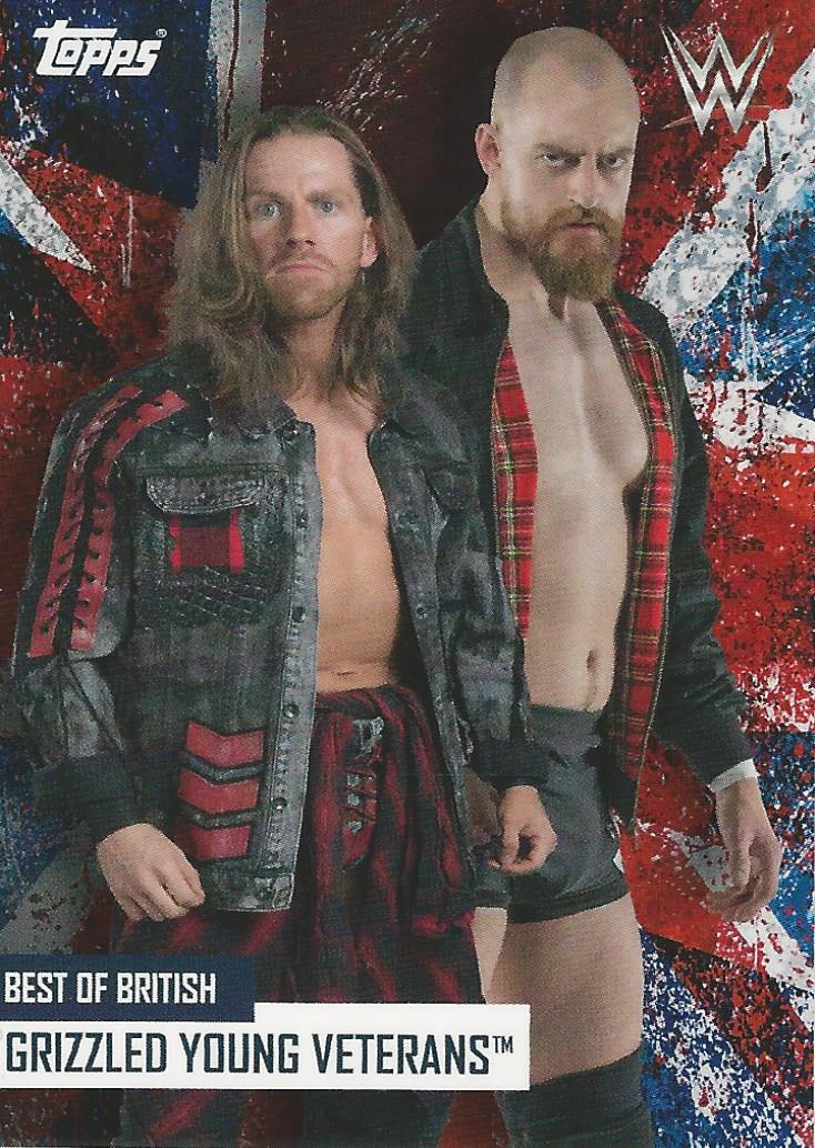 WWE Topps Best of British 2021 Trading Card Grizzled Young Veterans
