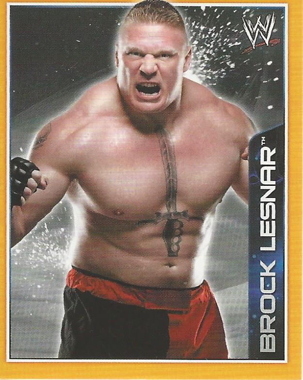 WWE Topps A-Z Sticker Collection 2014 Brock Lesnar No.16