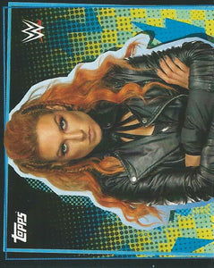 WWE Topps Road to Wrestlemania Stickers 2021 Becky Lynch No.16