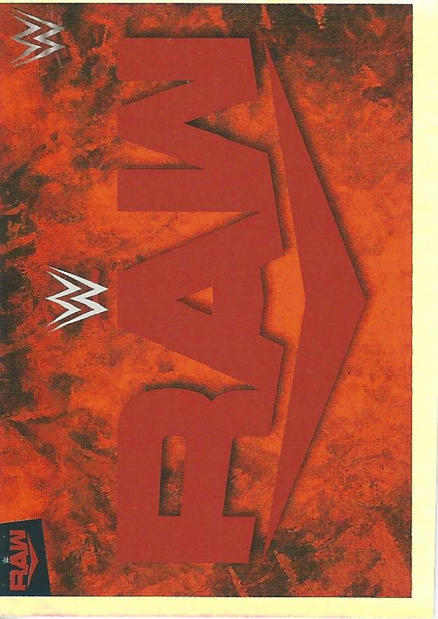 WWE Panini 2022 Sticker Collection Raw Logo Foil No.16