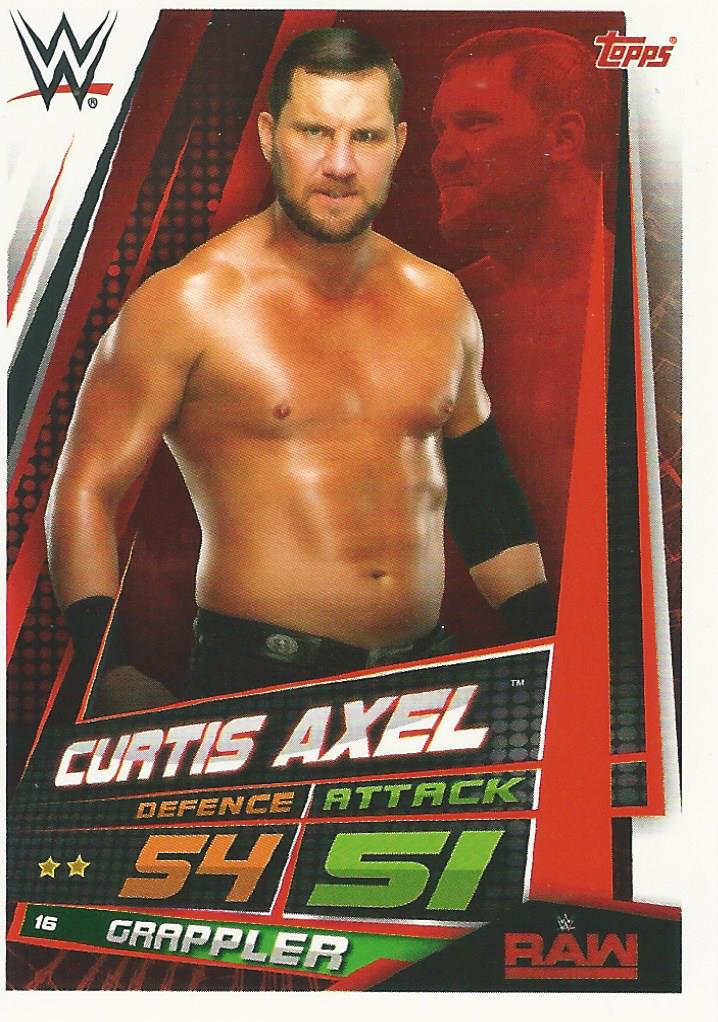 WWE Topps Slam Attax Universe 2019 Trading Card Curtis Axel No.16