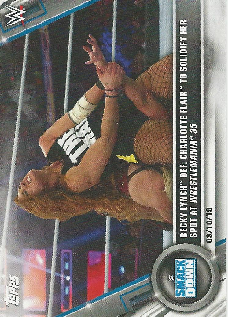 WWE Topps Women Division 2020 Trading Cards Becky Lynch No.16