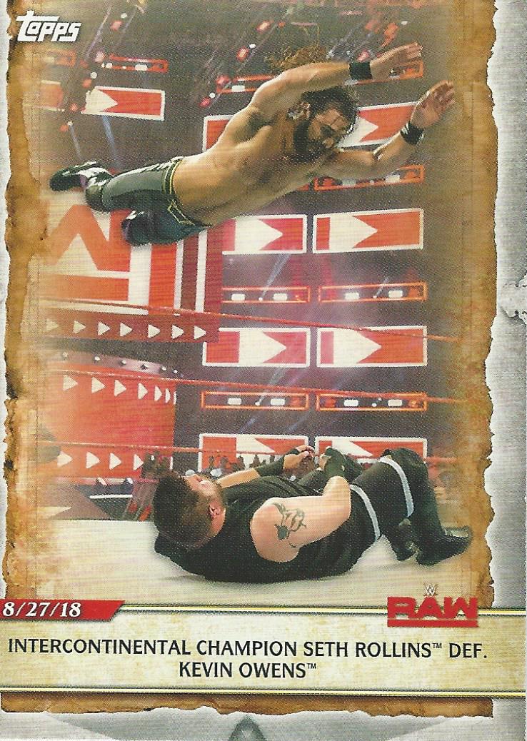 WWE Topps Road to Wrestlemania 2020 Trading Cards Seth Rollins No.16