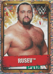 WWE Topps Stickers 2017 Rusev Foil No.170