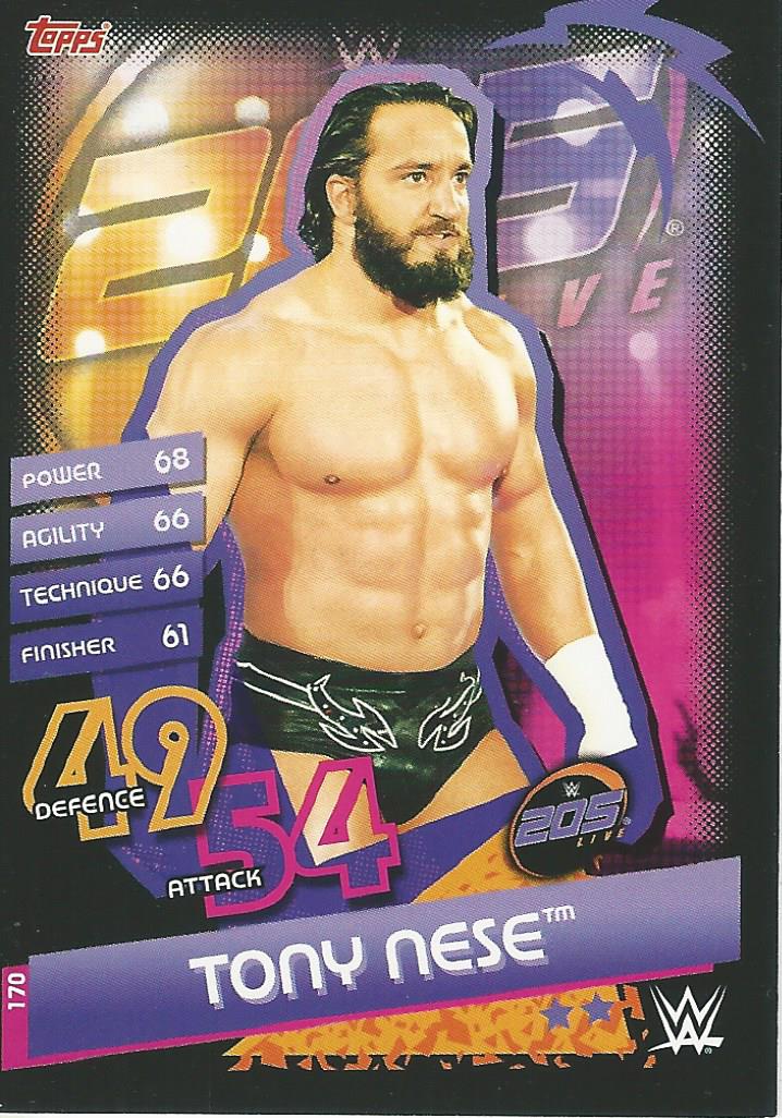 WWE Topps Slam Attax Reloaded 2020 Trading Card Tony Nese No.170