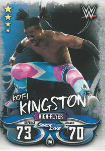 WWE Topps Slam Attax Live 2018 Trading Card Kofi Kingston No.170