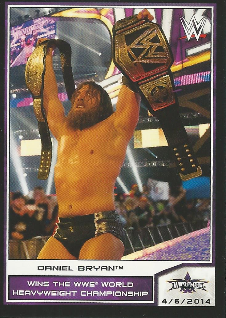 WWE Topps Road to Wrestlemania 2014 Trading Card Daniel Bryan No.110