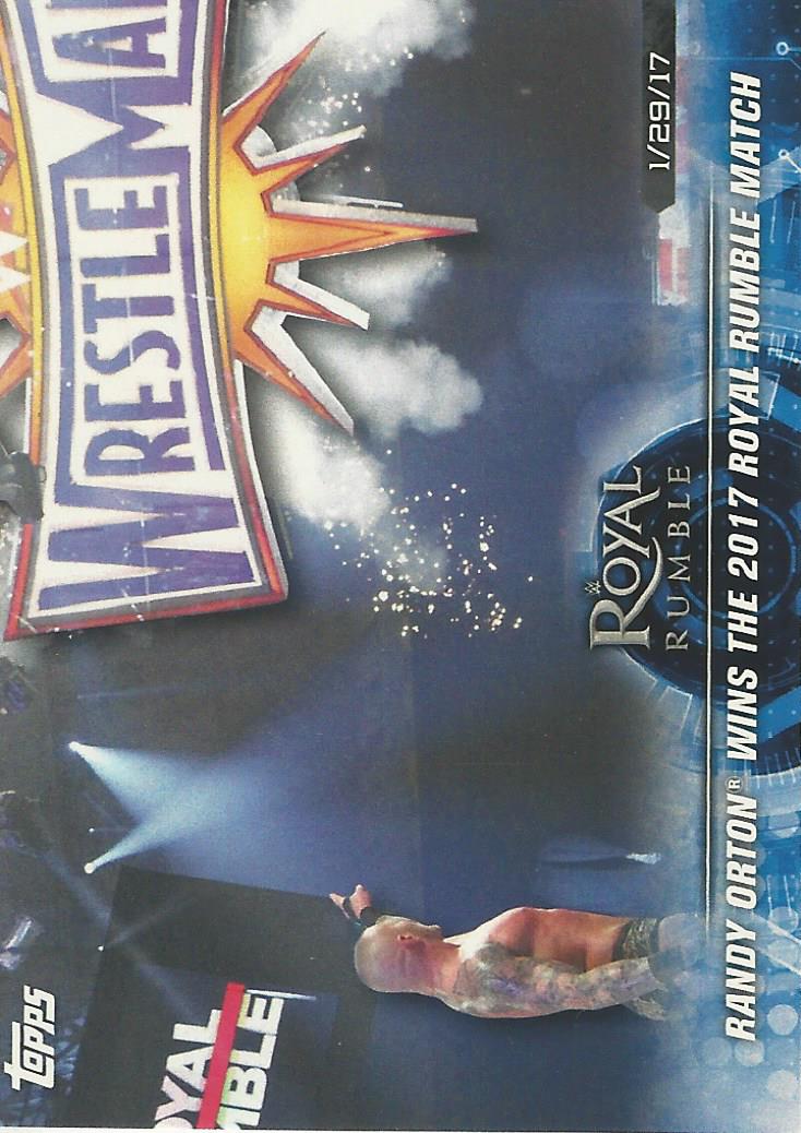 WWE Topps Road to Wrestlemania 2018 Trading Cards Randy Orton No.71