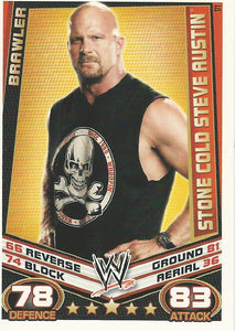 WWE Topps Slam Attax Rebellion 2012 Trading Card Stone Cold Steve Austin No.171