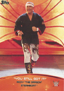 WWE Topps 2015 Trading Card Ricky Steamboat 1 of 10