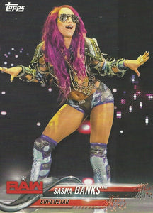 WWE Topps Then Now Forever 2018 Trading Cards Sasha Banks No.171