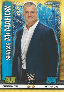 WWE Topps Slam Attax 10th Edition Trading Card Shane McMahon No.172