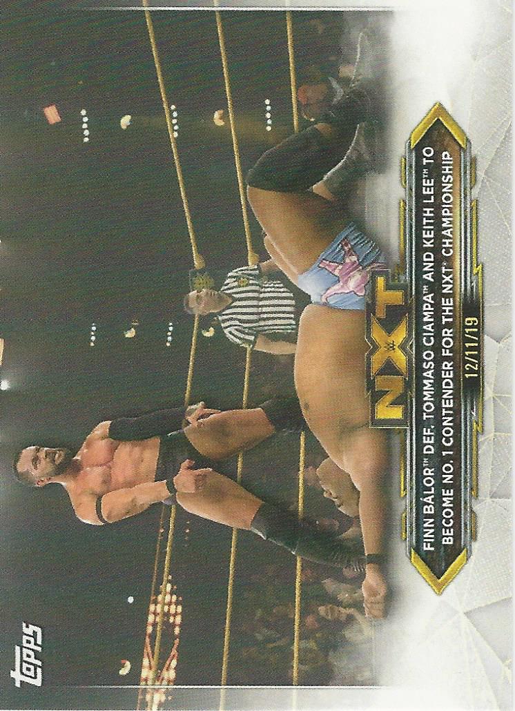 WWE Topps NXT 2020 Trading Cards Finn Balor No.72