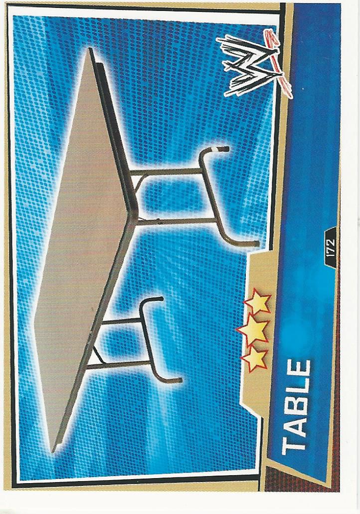 WWE Slam Attax Superstars 2013 Trading Card Table No.172