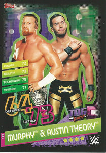 WWE Topps Slam Attax Reloaded 2020 Trading Card Murphy & Austin Theory No.172