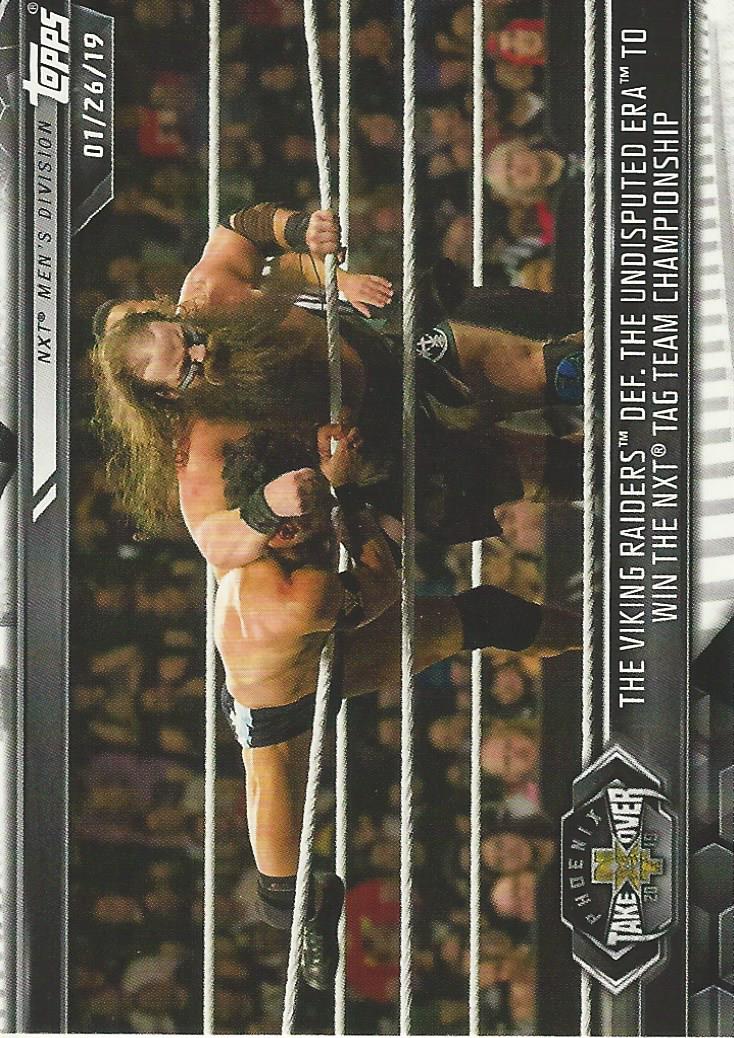 WWE Topps NXT 2019 Trading Cards Viking Raiders No.72