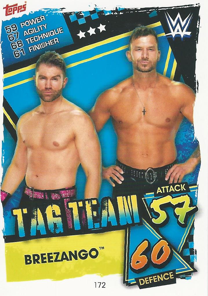 WWE Topps Slam Attax 2021 Trading Card Breezango No.172