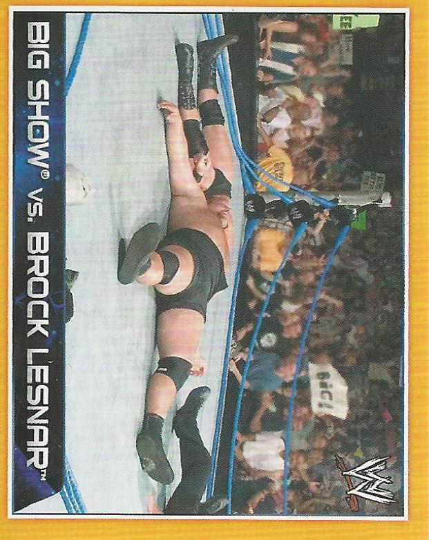 WWE Topps A-Z Sticker Collection 2014 Big Show vs Brock Lesnar No.172