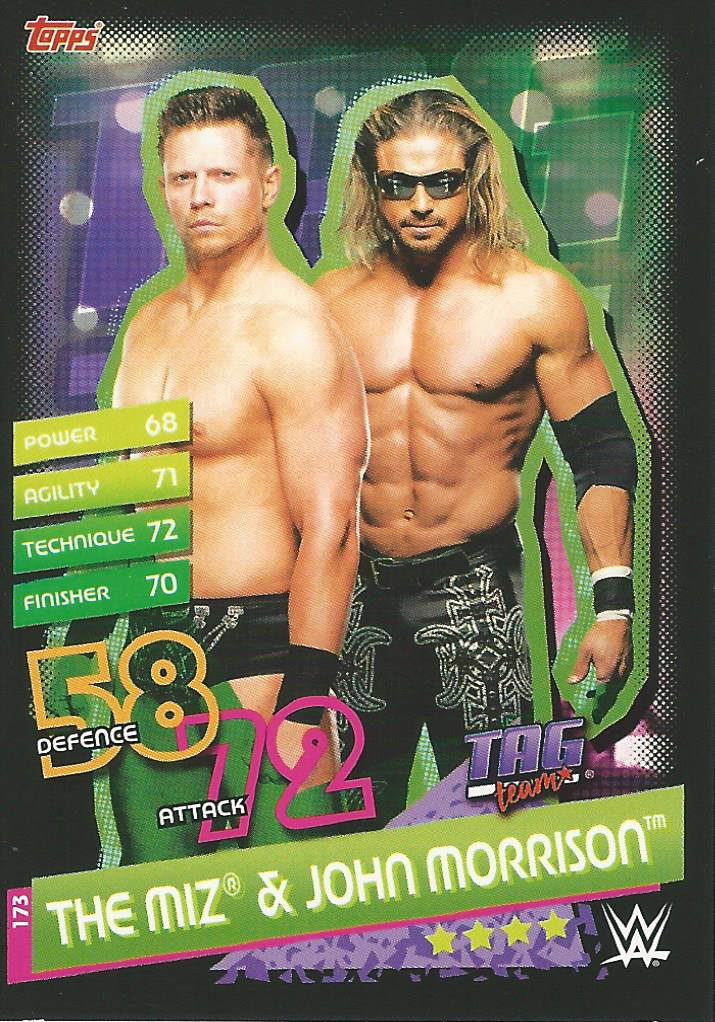 WWE Topps Slam Attax Reloaded 2020 Trading Card The Miz & John Morrison No.173