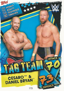 WWE Topps Slam Attax 2021 Trading Card Cesaro and Daniel Bryan No.173