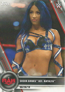 WWE Topps Womens Division 2020 Trading Cards Sasha Banks No.72