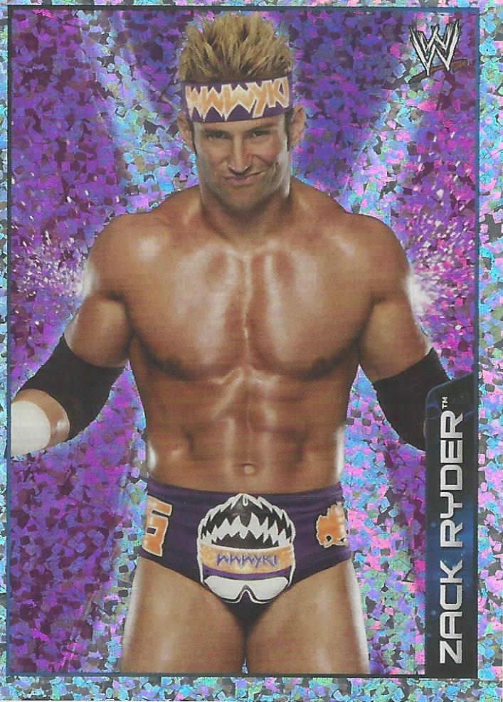 WWE Topps A-Z Sticker Collection 2014 Zack Ryder Foil No.173